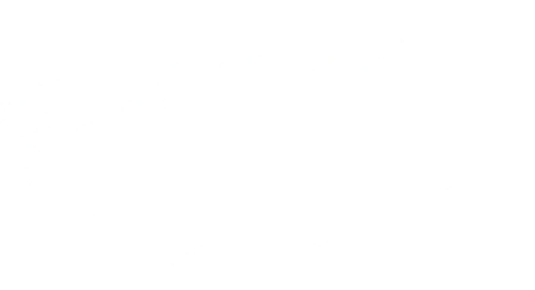 Silhouette map of Europe in white on a black background.